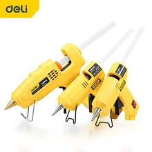 Deli quente melt pistola de cola com vara de cola 7mm 11mm industrial mini alta viscosidade pistola de cola conjunto ferramenta de reparo diy ferramenta de temperatura