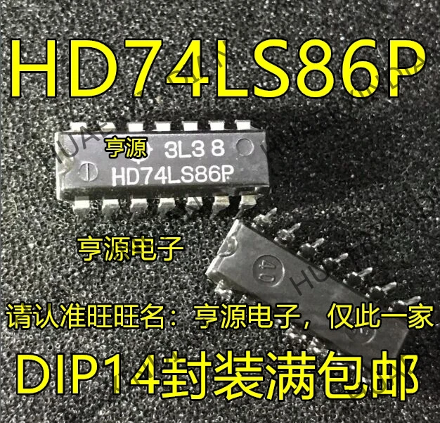 10 шт./лот HD74LS86P 74LS86 DIP-14 2 в