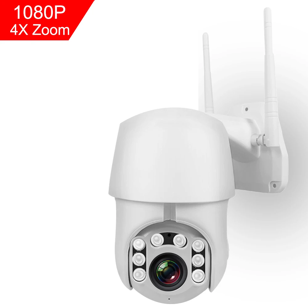 1080P IP камера wifi PTZ беспроводной скоростной Купол 8 Led HD ночного видения наружная Водонепроницаемая домашняя камера видеонаблюдения