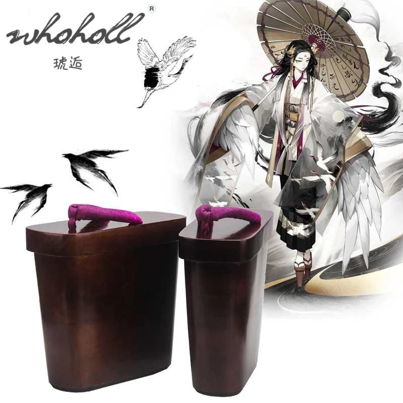 

WHOHOLL Onmyoji Ubume Cosplay Japanese Clogs Shoes Women Geta Slippers Thick Bottom Platform Flip-flops For Stage Performance