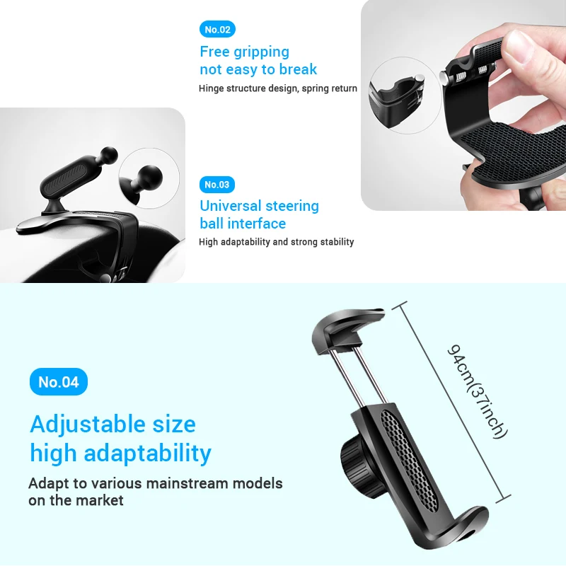 Universal Car Phone Holder for 4-6 Inch Smartphones