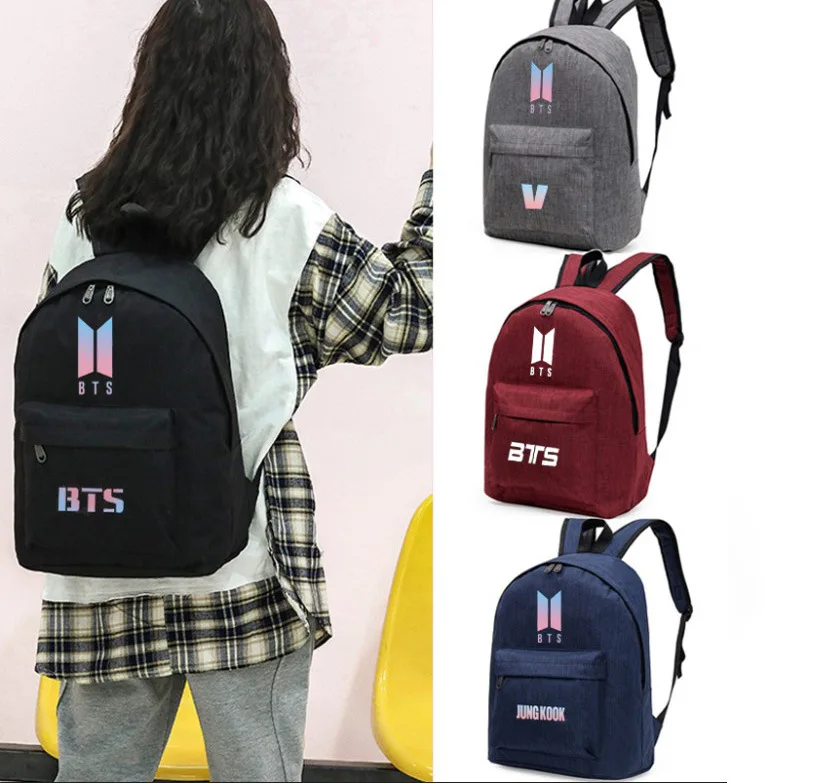 

New Style Hot Selling Bulletproof Juvenile Star Bag School Bag BTS Backpack Students College Style Related Products Celebrity St