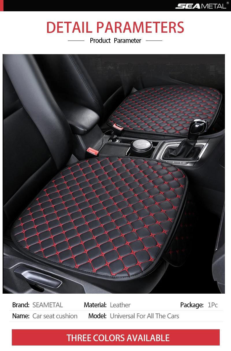 Universal Car Front Seat Cover Protector Cushion Pu Leather Mat