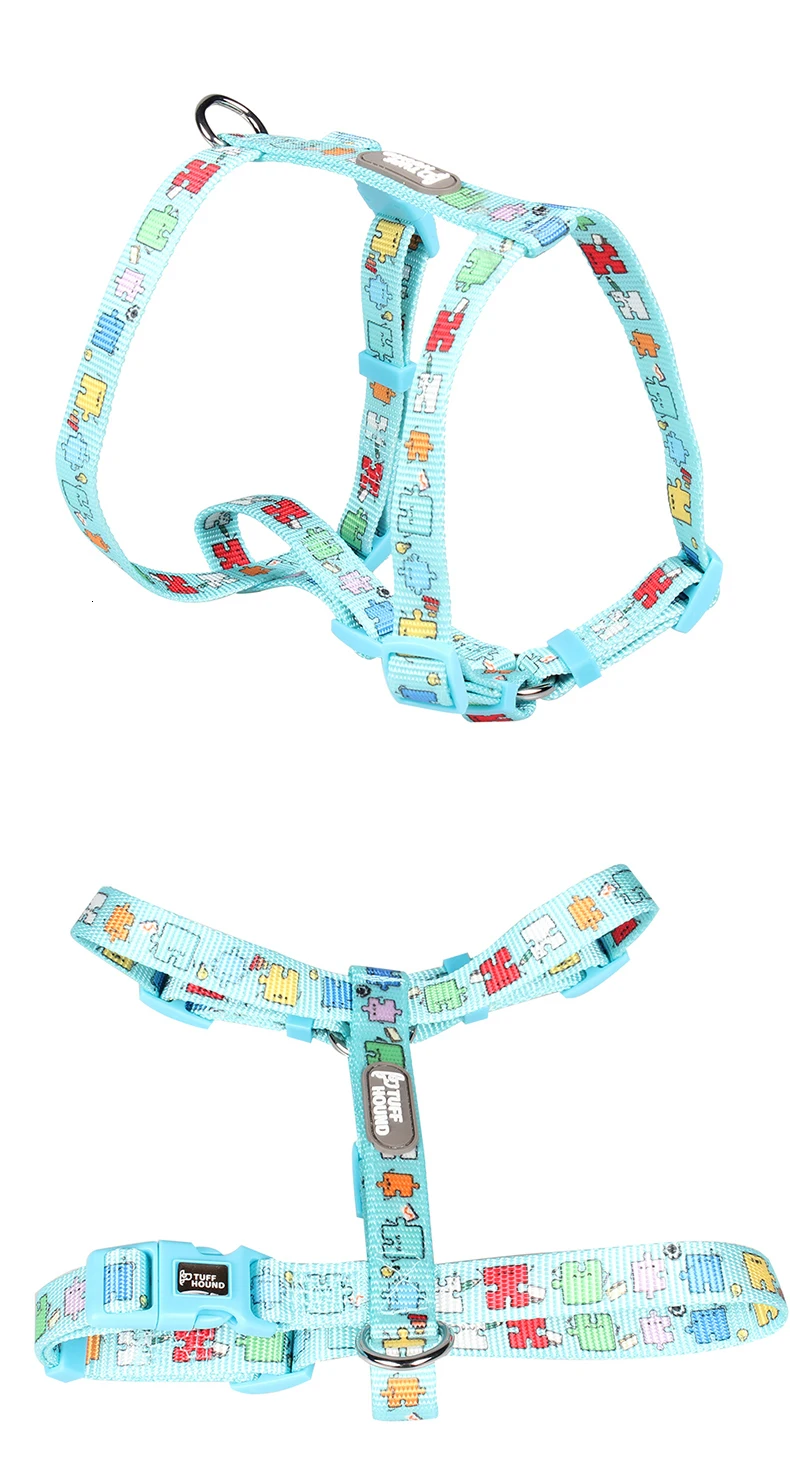 Colorful Adjustable Pet Harnesses for Small Medium Big Dogs Quick Release Firm Pet Chest Vest Dog Harnesses Bulldog Supplies