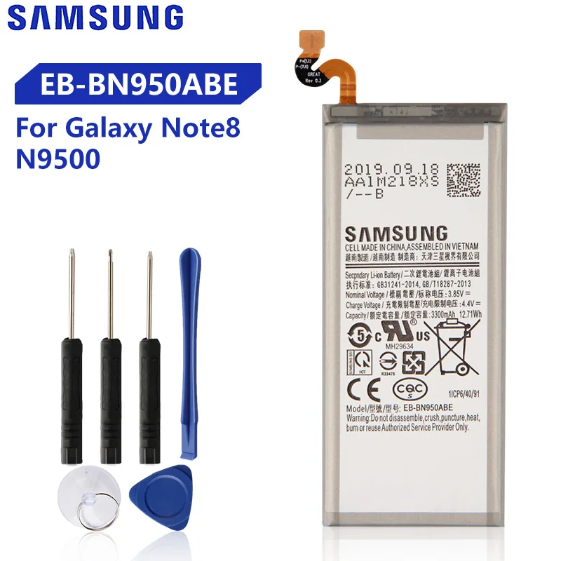 Оригинальный сменный аккумулятор Samsung для Galaxy Note 8 N9508 N9500 Project Baikal оригинальный EB