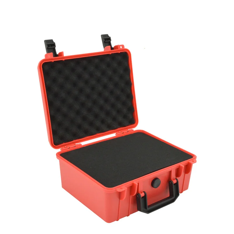 wooden tool chest Portable Plastic Tool Box Impact resistance Carry Case Bag Tool Kit Hardware ToolBox w/Sponge Organizer Storage Box 28x24x13CM bucket tool bag Tool Storage Items