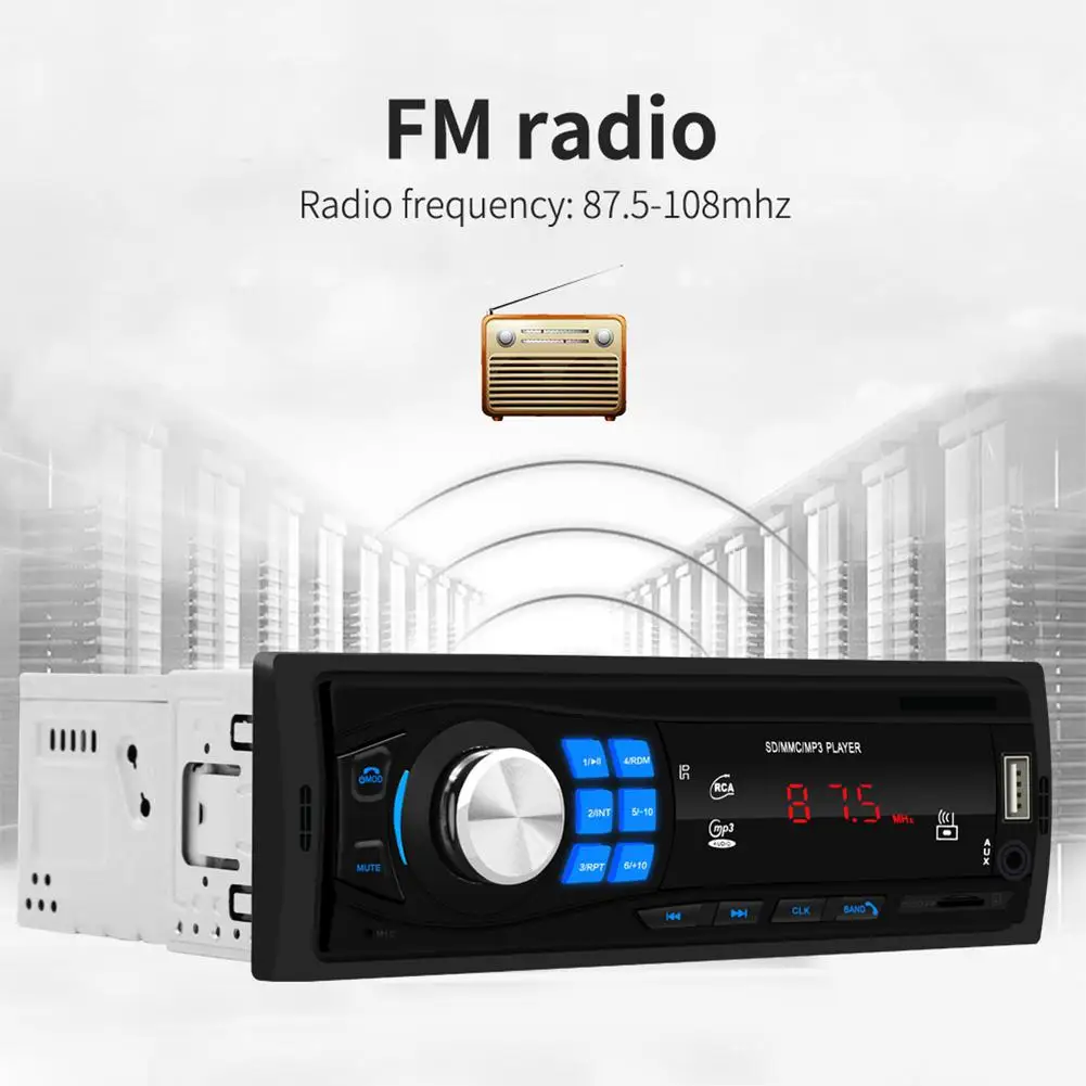 Dragonpad SWM-8013 1DIN12V Bluetooth стерео Авто радио в тире FM Aux вход приемник SD USB MP3 MMC WMA автомобильный аудио плеер