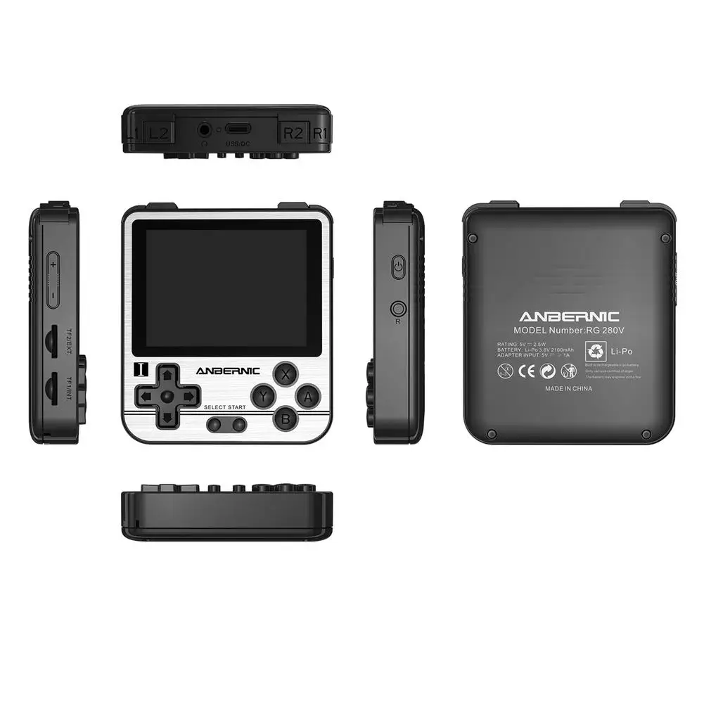 Rg280V Handheld Game Console Special Package 128G Game Card Retro N64 Handheld Game Console Suitable For Nintendo Games