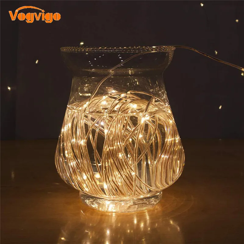 

VOGVIGO Explosion Models 10m Remote Control LED Waterproof Holiday Christmas Decoration Copper Wire String for Christmas Tree