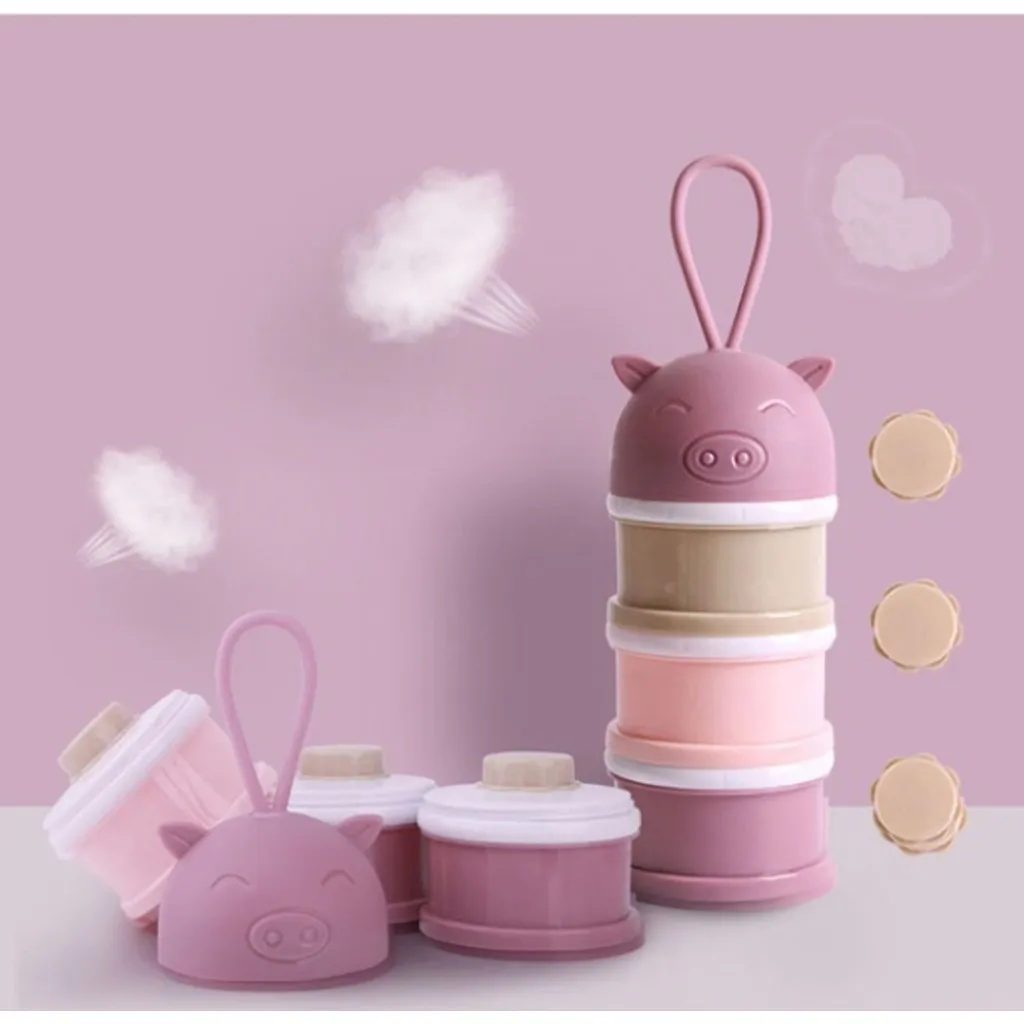 

Portable Multi FunctionBaby Milk Powder Box Mummy Go Out Separate Box Case Feeding Box for Baby Kids Formula Milk Container
