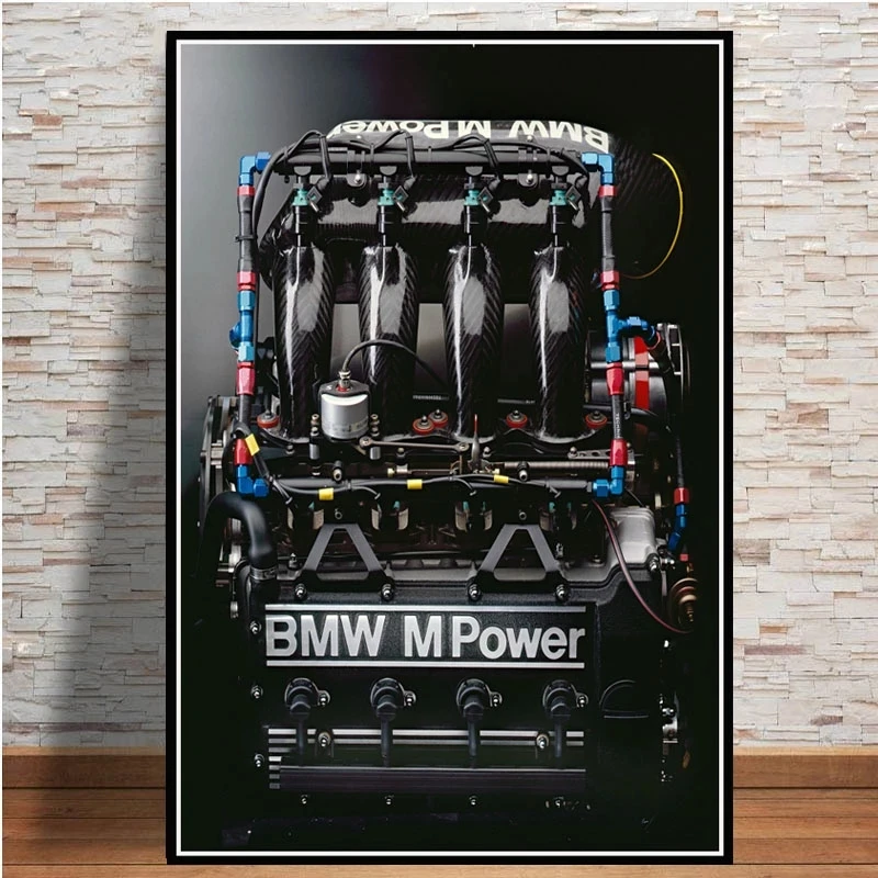 Ретро-коллекция NT022 BMW Power M3 E30 супергоночный автомобиль картина постер Настенная