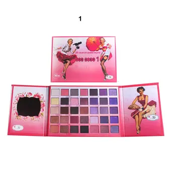 

35 color retro woman wind paper eye shadow 3 group color box can be selected from mirrored