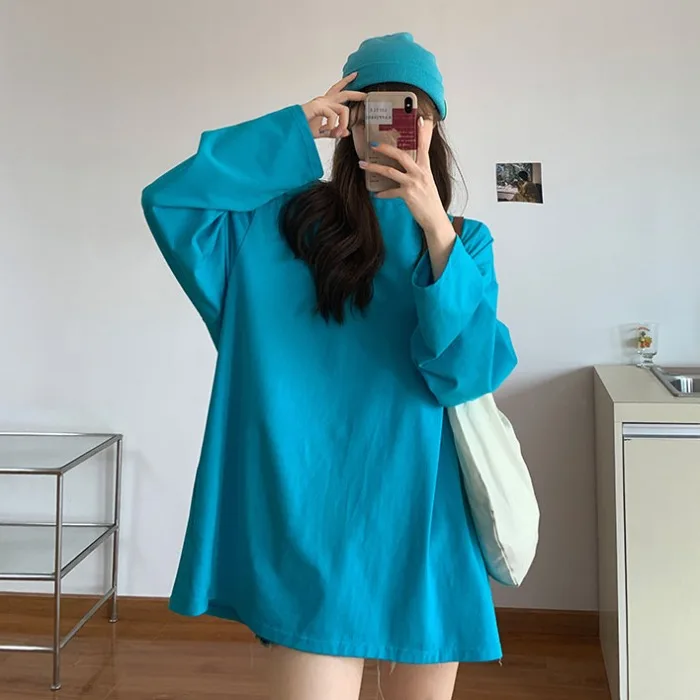 PX2379 2020  Designed long-sleeved T-shirt loose
