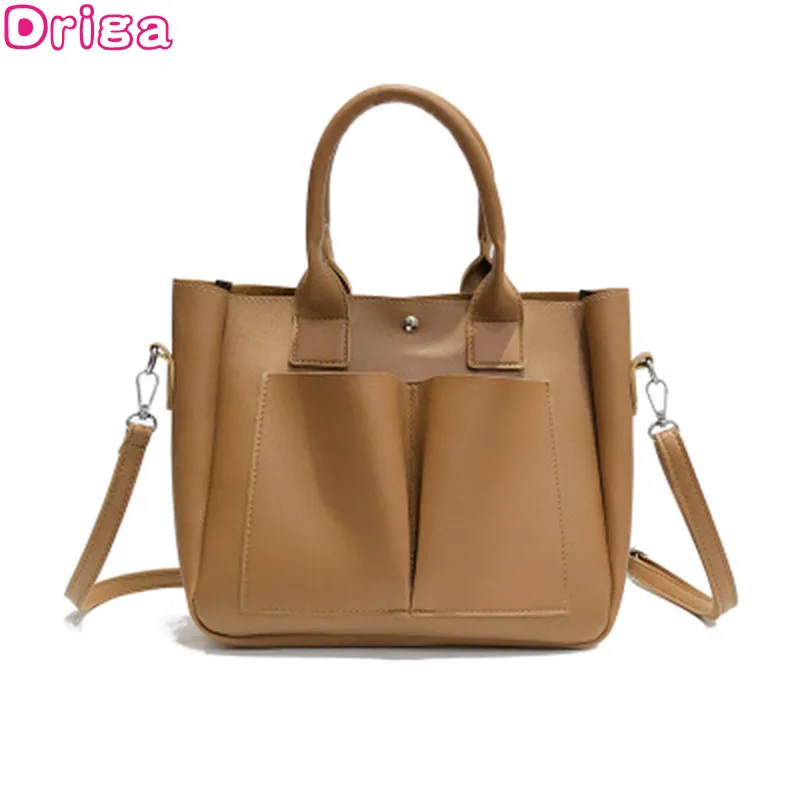 

2019 new Pu Leather laptop Bag Simple Handbags Famous Brands Women Shoulder Bag Casual Big Tote Vintage Ladies Crossbody Bags