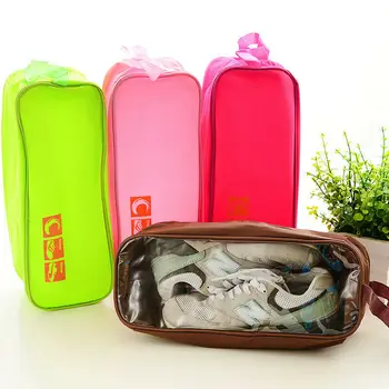 

Solid Portable Waterproof Travel Storage Shoe Pouch Shoes Organizer Bag Zip Case Storage Bags