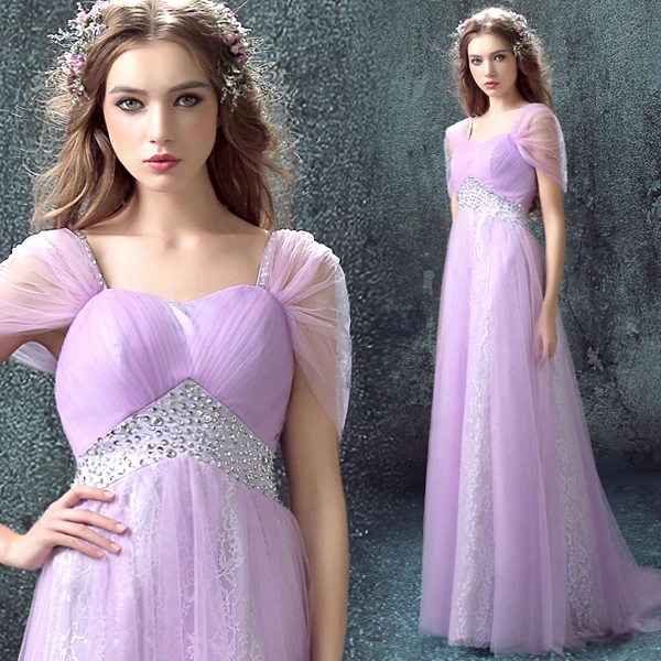 

purple tulle lace a-line cap sleeve hot sexy sweetheart long 2019 new design beading vestido longo Formal gowns bridesmaid dress