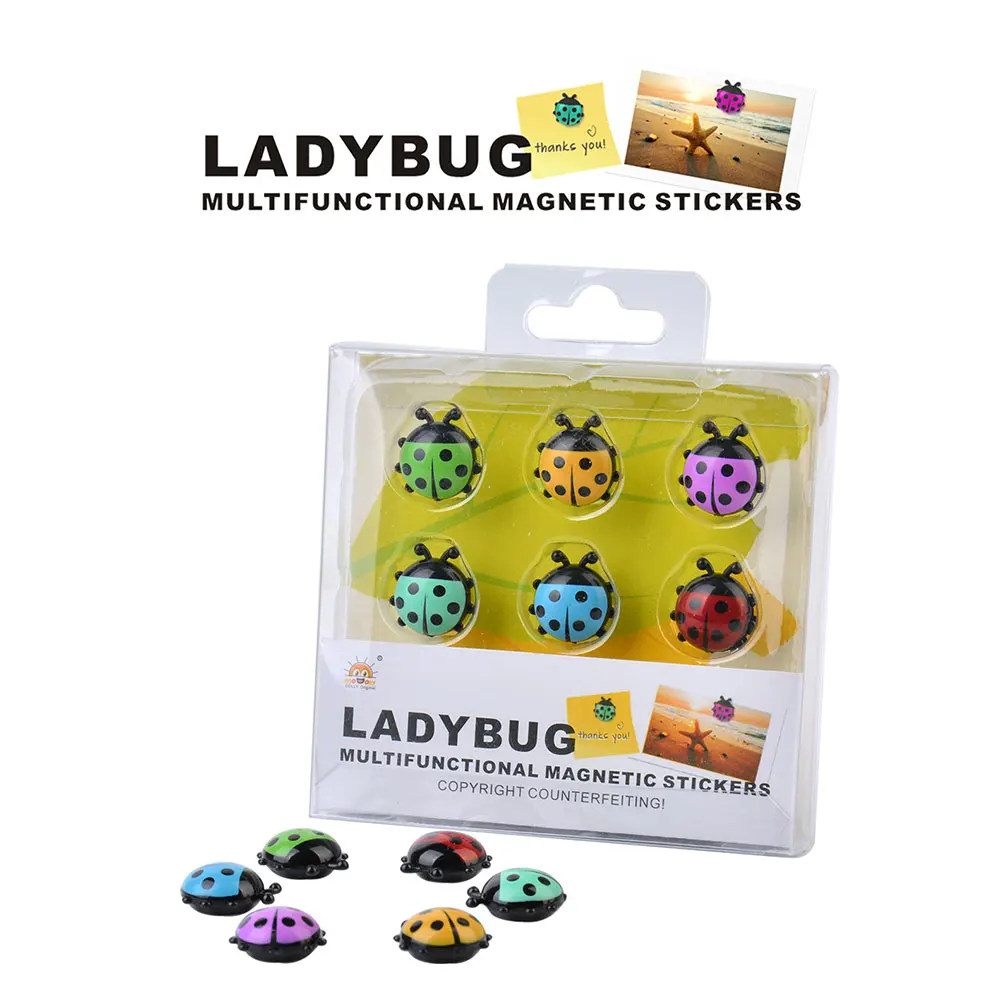 Ladybug Message Board Post-It Note Creative Photo Sticker Home Decor Fridge Magnet Refrigerator Decoration Gift For Kitchen magnetic fridge magnets,magnetic sticker,magnetic fridge stickers,refrigerator decor