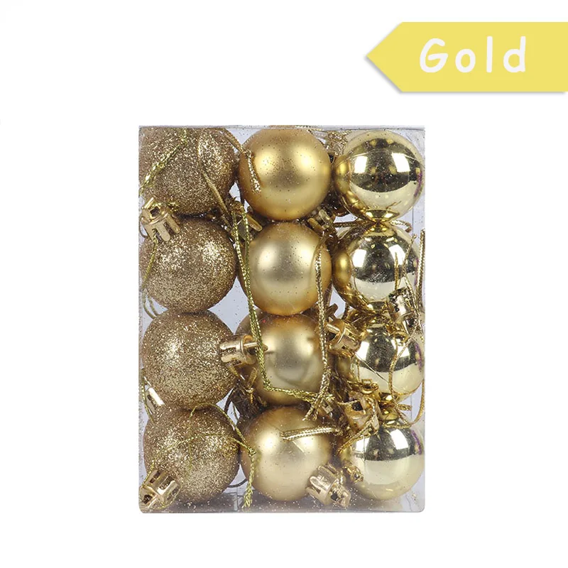 Assorted Color Christmas Balls Christmas Tree Ornaments Balls xmas decorations Hanging Tree Pendants New Year 2021 Gift Noel 