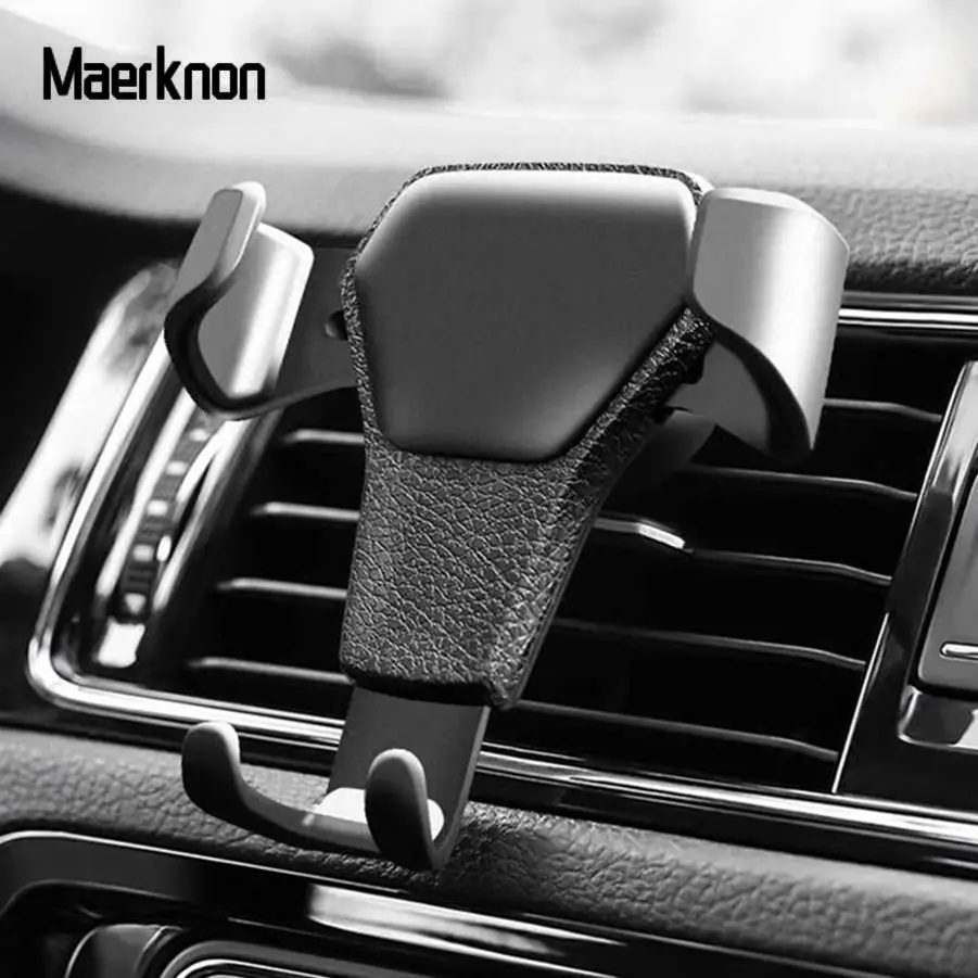 

Universal Car Holder For Phone in Car Air Vent Mount Stand No Magnetic Mobile Phone Holder For iPhone 8 X Xiaomi Gravity Bracket