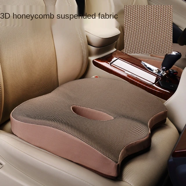 Memory Foam Slow Rebound Increase Height Seat Cushion Non-Slip Car Sit  Cushion Protect Coccyx for