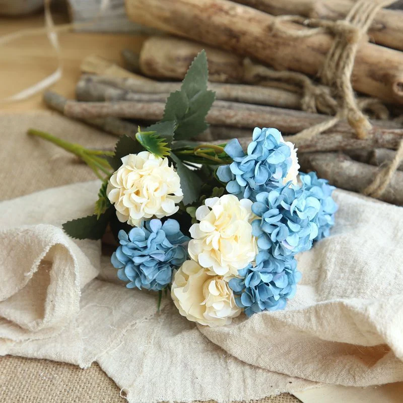 Artificial Flower Branch Stems 10 Heads Fake Flower Arrangement Bridal Wedding Bouquets For Home Decoration Flores Artificiais - Цвет: L