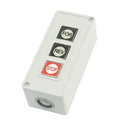 

Hoist Crane FOR/STOP/REV Control Station 3 Phase Momentary Push Button Switch