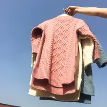 Новинка, girlsknitted свитер на осень-зиму модный бархатный пуловер с высоким воротником для девочек свитер От 3 до 8 лет HJ183