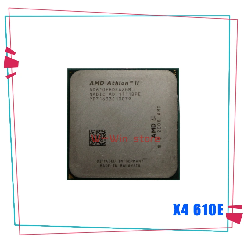 cpus AMD Athlon II X4 610e 2.4 GHz Quad-Core CPU Processor AD610EHDK42GM Socket AM3 cpus