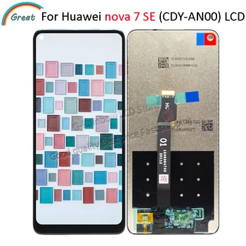 

6.5'' Original lcd For huawei nova 7 se lcd display with touch screen digitizer Assembly for nova 7se CDY-AN00 lcd