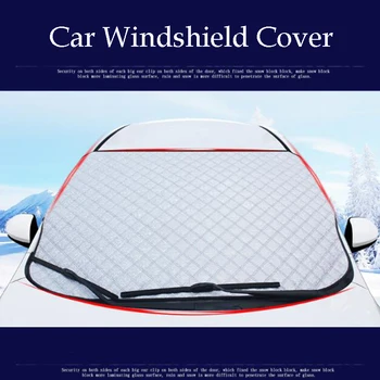 

Winter Car Front Windshield Cover Anti UV Sun Shade Dust Ice Froest Rain Snow Protector 148*118CM Car Exterior Accessories