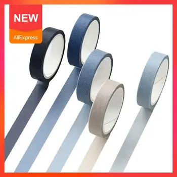 

5 pcs/pack Single Color Washi Tape DIY Scrapbooking Supply Office Label Masking Sticker School Tape Z2I2