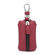 Натуральная кожа унисекс брелок для ключей от автомобиля кошельки на молнии Брелок Сумочка для мужчин ключи от автомобиля Органайзер ключница держатель для ключей Чехлы Чехол