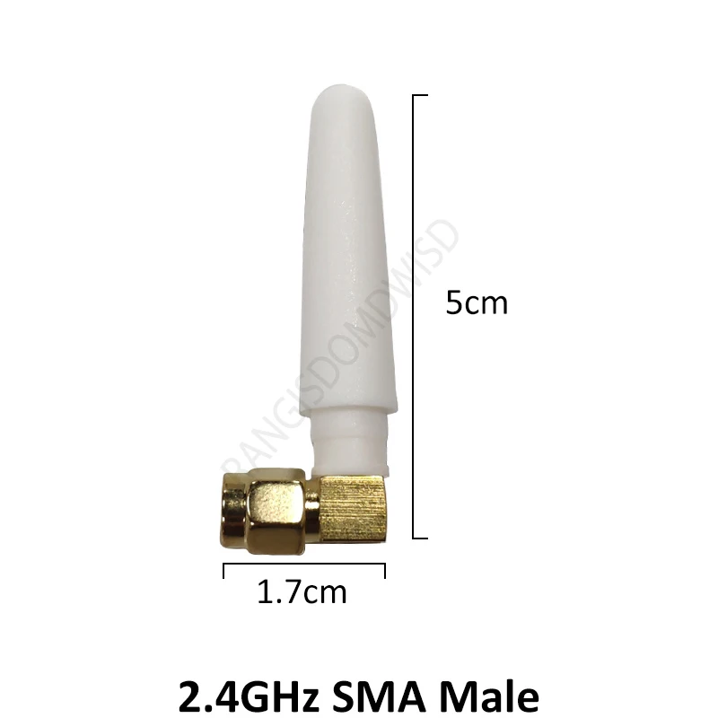 2.4GHz antenna 2pcs wifi SMA Male female Connector 2~3dbi 2.4 IOT antena wi fi Small Size antenne white antenas antennas router wifi antenna
