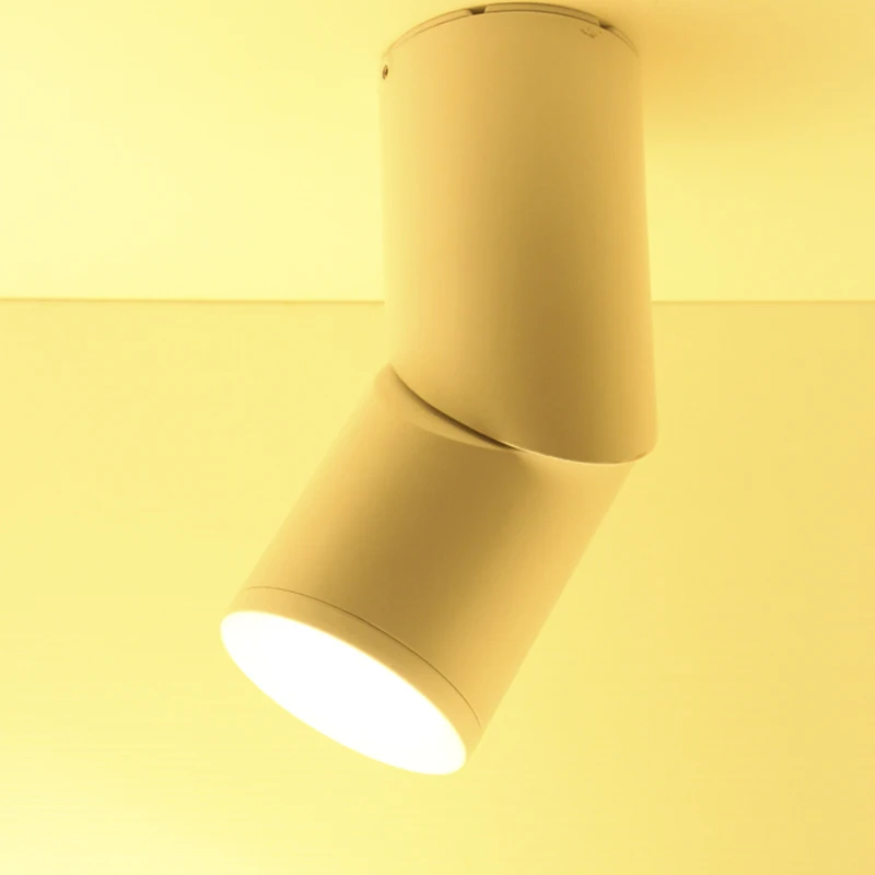 Rotatable Ceiling Surface Mounted, Aluminum Cylinder Led Ceiling Lights 7W,10W ,15W White Housing Factory Price Rotatable Ceiling Surface Mounted, Aluminum Cylinder Led Ceiling Lights 7W,10W ,15W White Housing Factory Price