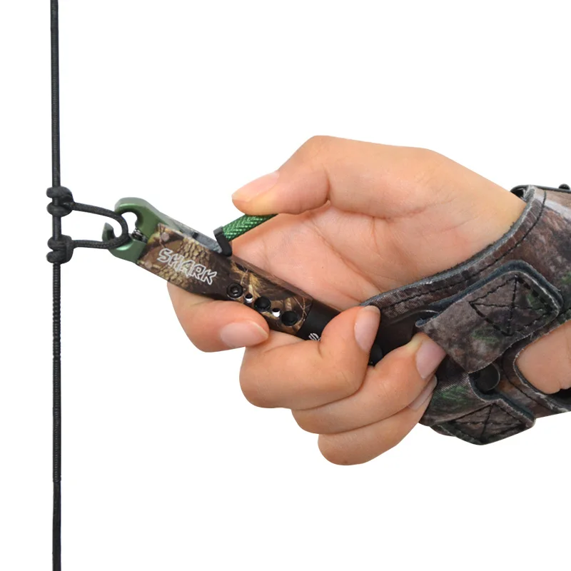 1pcs Archery Wrist Release Aids Trigger Caliper Straps Adjustable Compound Bow Shoot For Compound Bow Archery Accessories
