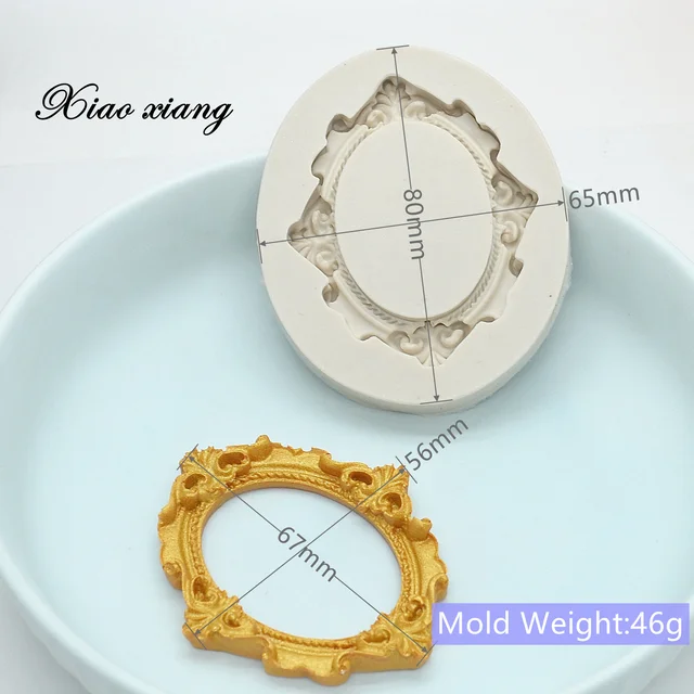 Képkeret Diy Szilikon Fondant Formák Torta Keksz Agyag Gipsz Dekorációs Szerszámok Tészta Konyhai Sütő Kiegészítők Fm2068 - Image 2