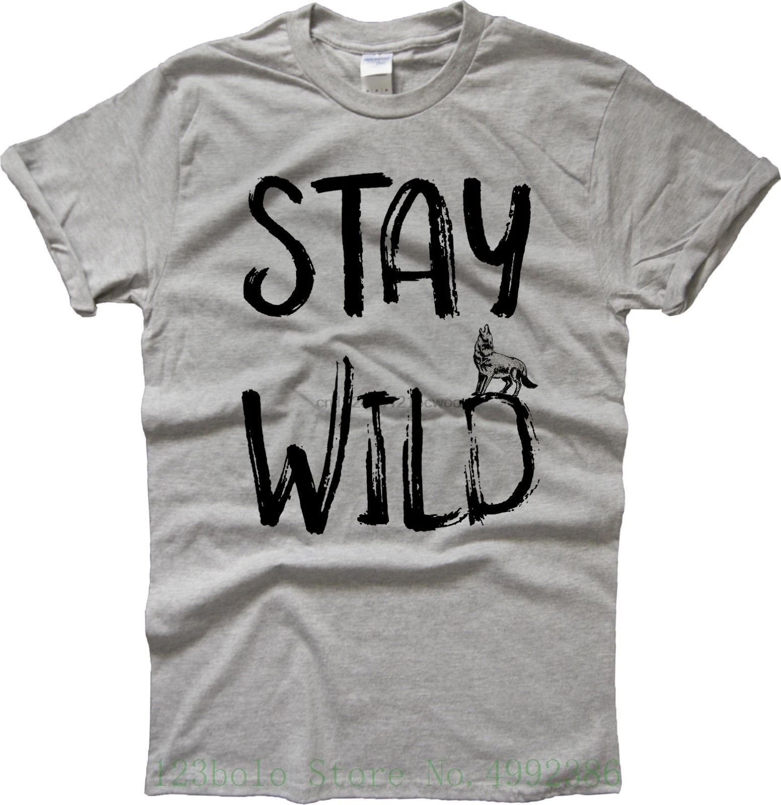 Оставайтесь Wild Wolf T Shirt Adventure Life Natural City Jungle Urban Tumblr модная новая брендовая одежда