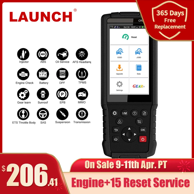 OBD2 Scanner Car-Diagnostic-Tool Reset JOBD Launch X431 CRP479 TPMS Immo-Key DPF Epb-Oil