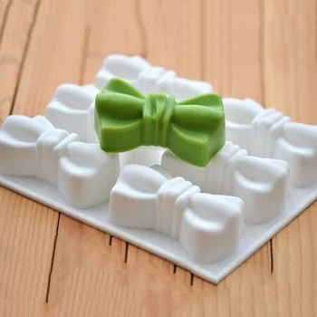 

SJ Bow Tie 3d Silicone Molds For Soap Handmade Soap Maker And Candles Molds Resin Mousse Cake Bakeware Decorating