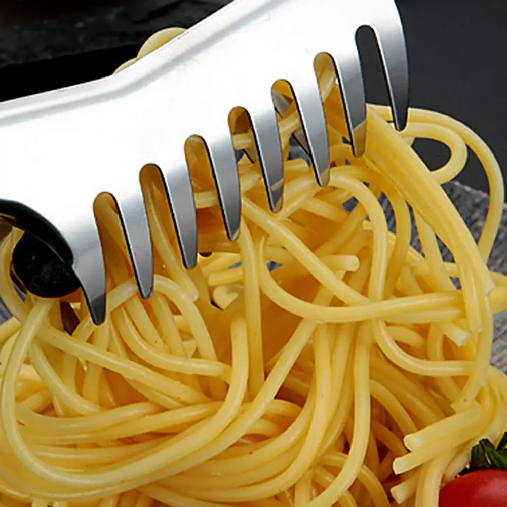 Comb-shaped Food Tongs Multifunctional BBQ Salad Spaghetti Clip Kitchen Tool