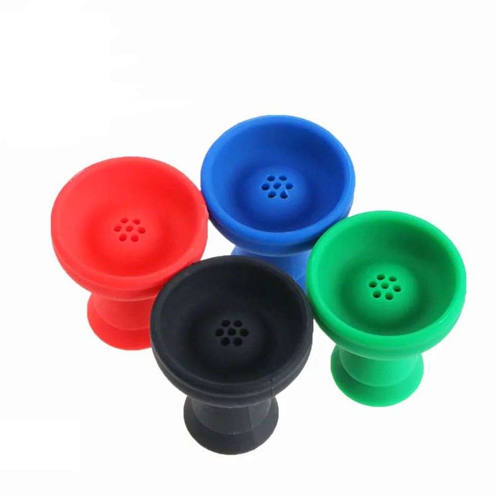 

1pc Seven Holes Whirlwind Vortex Shisha Hookah Bowl Food Grade Silicone High 8.8cm