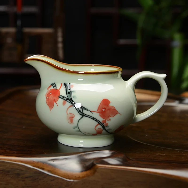 

[GRANDNESS] Hand painted Porcelain Chinese Tea Cup Cha Hai Kung Fu Tea Set Cup of Tea Drinkware Kung Fu Tea Fair Cup 150ml