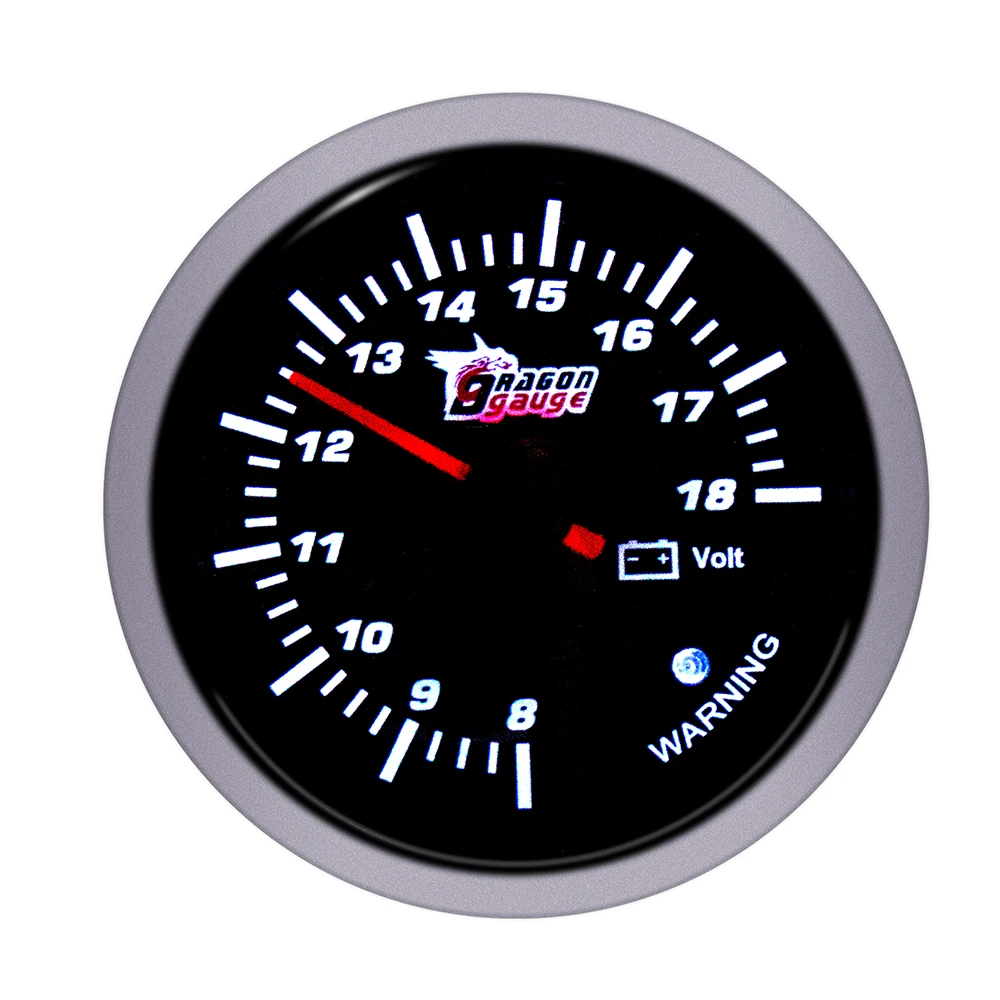 Voltsmeter 「DRAGON」60mm Volts/Air fuel ratio/Exhaust temp/Water temp/Oil temp/Oil press/Turbometer/Tachometer 12volt car Refit Accessories - Цвет: Voltsmeter