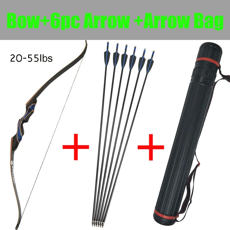 

1set 20-55lbs 56inch Recurve Bow And Arrow Suit For Profession Novice Outdoor Hunting Shooting Motion Bow And Arrow Suit