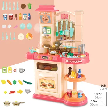 

infant shinig 40pcs kitchen toys set girls toy Kitchenware Simulation Cooking Toy Set Parent-child kids kitchen