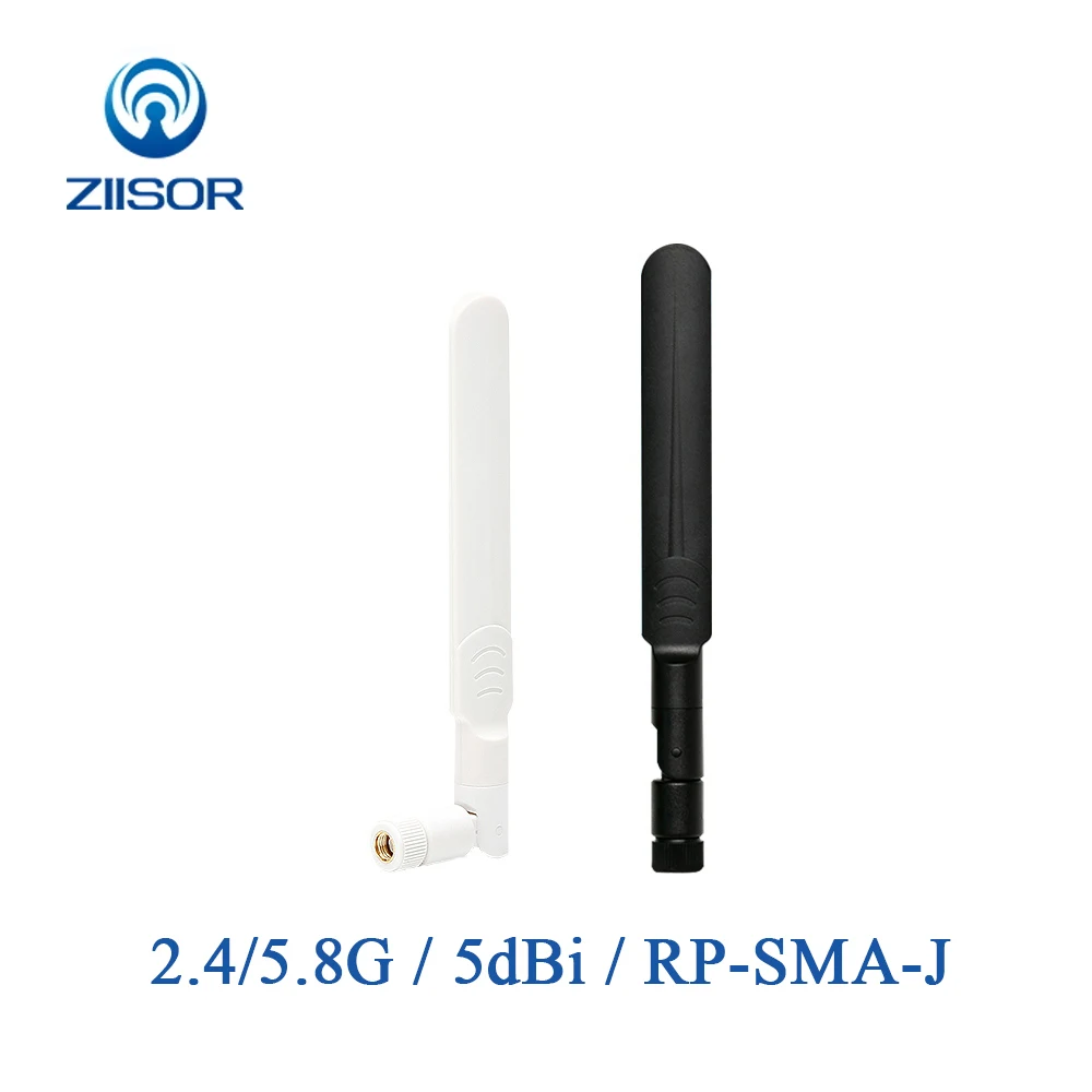 

2.4GHz 5.8GHz Dual-band Antenna WIFI Router Antena wifi 5dBi Bendable 90° Omni RP SMA Female 2400M 5800M Aerial