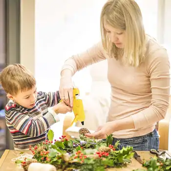 

8W Wireless Charging Hot Melt Glue Gun USB Rechargeable Wireless Cordless Glue Gun Manual Mini DIY Tools with 10pcs glue Sticks