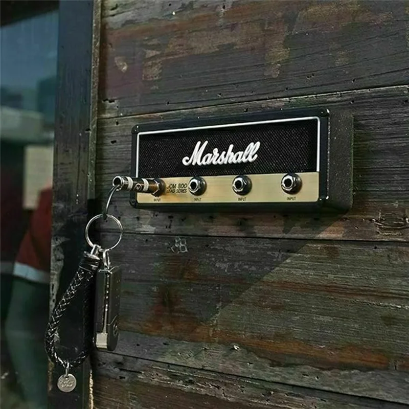 Винтажный гитарный усилитель, держатель для ключей, вешалка для ключей, 2,0 Marshall JCM800, настенный держатель для ключей Marshall, украшение для дома