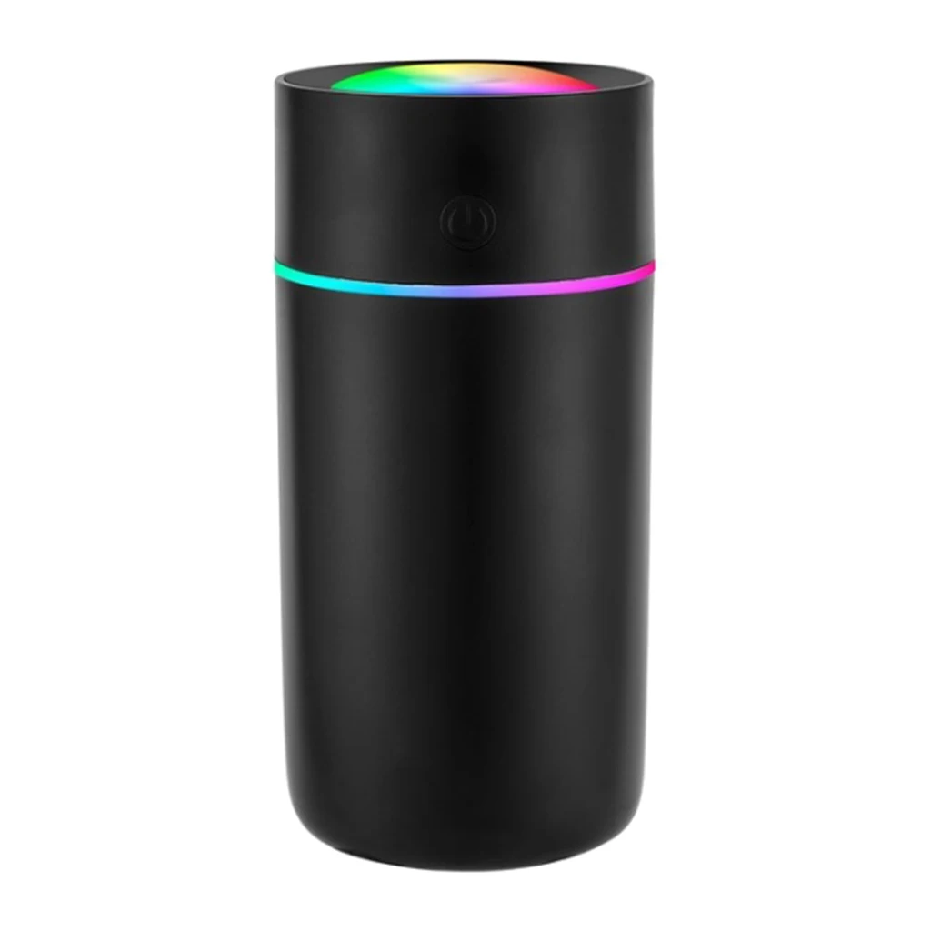 Portable 320ml Cylindrical Air Humidifier Mini USB Ultrasonic Home Car Nano Mist Maker Diffuser Air Purifier with Romantic Light