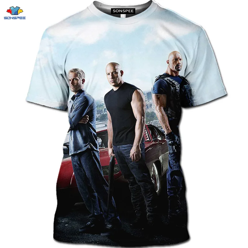 Sonspee情熱映画高速 激怒tシャツオートバイホッブズとショーシャツ運命の激怒tシャツ3d Gtrレーストップ Aliexpress Men S Clothing